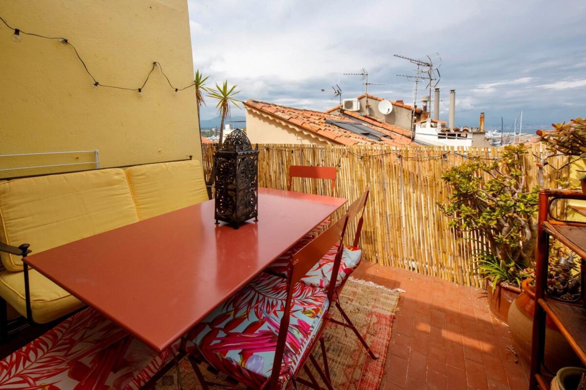 06M - Old Antibes Beautiful Duplex Terrace With Sea View Apartment Luaran gambar