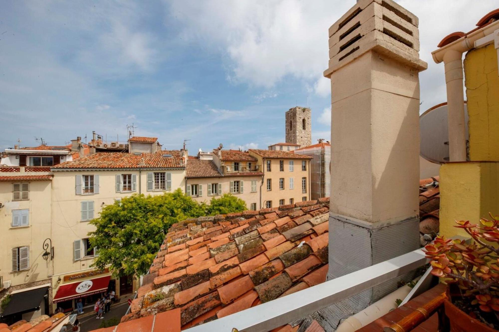 06M - Old Antibes Beautiful Duplex Terrace With Sea View Apartment Luaran gambar