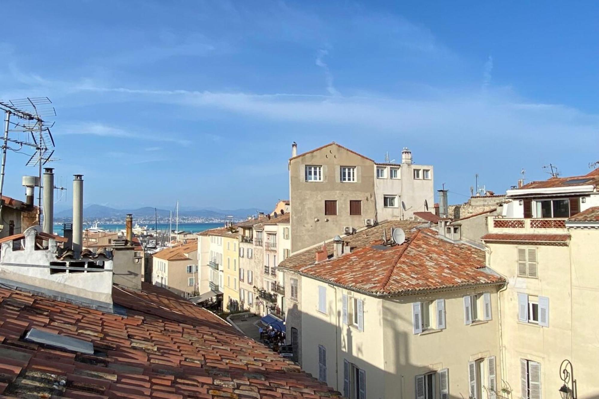 06M - Old Antibes Beautiful Duplex Terrace With Sea View Apartment Luaran gambar