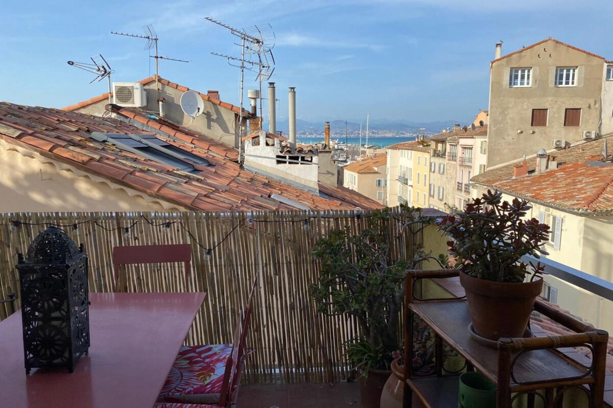 06M - Old Antibes Beautiful Duplex Terrace With Sea View Apartment Luaran gambar