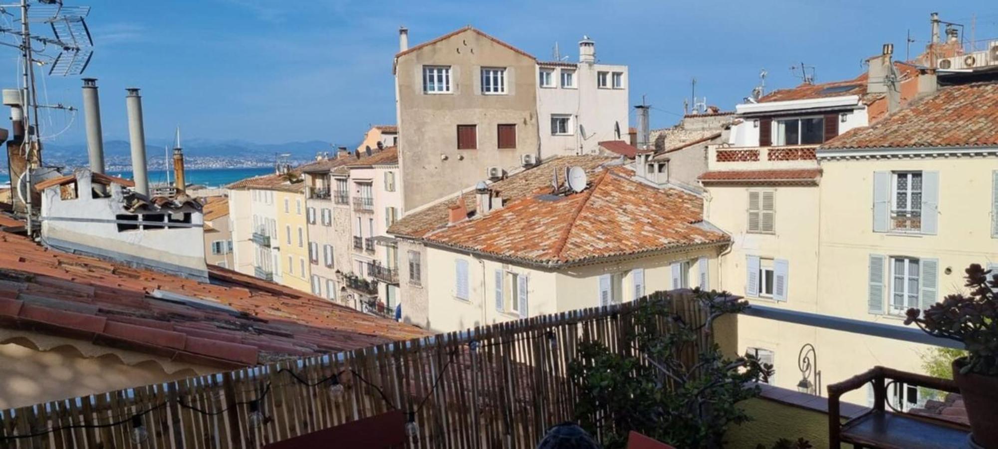 06M - Old Antibes Beautiful Duplex Terrace With Sea View Apartment Luaran gambar