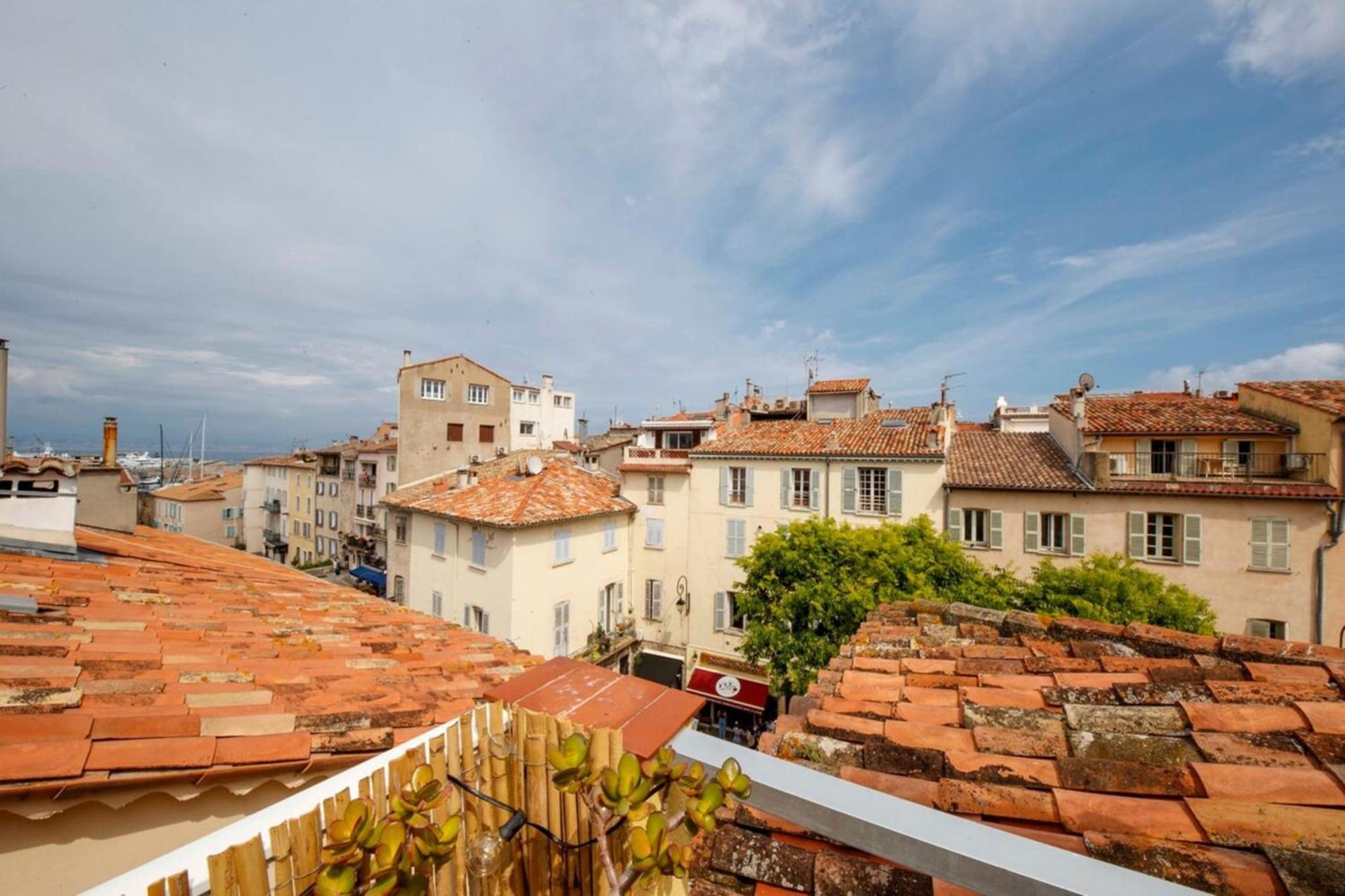 06M - Old Antibes Beautiful Duplex Terrace With Sea View Apartment Luaran gambar