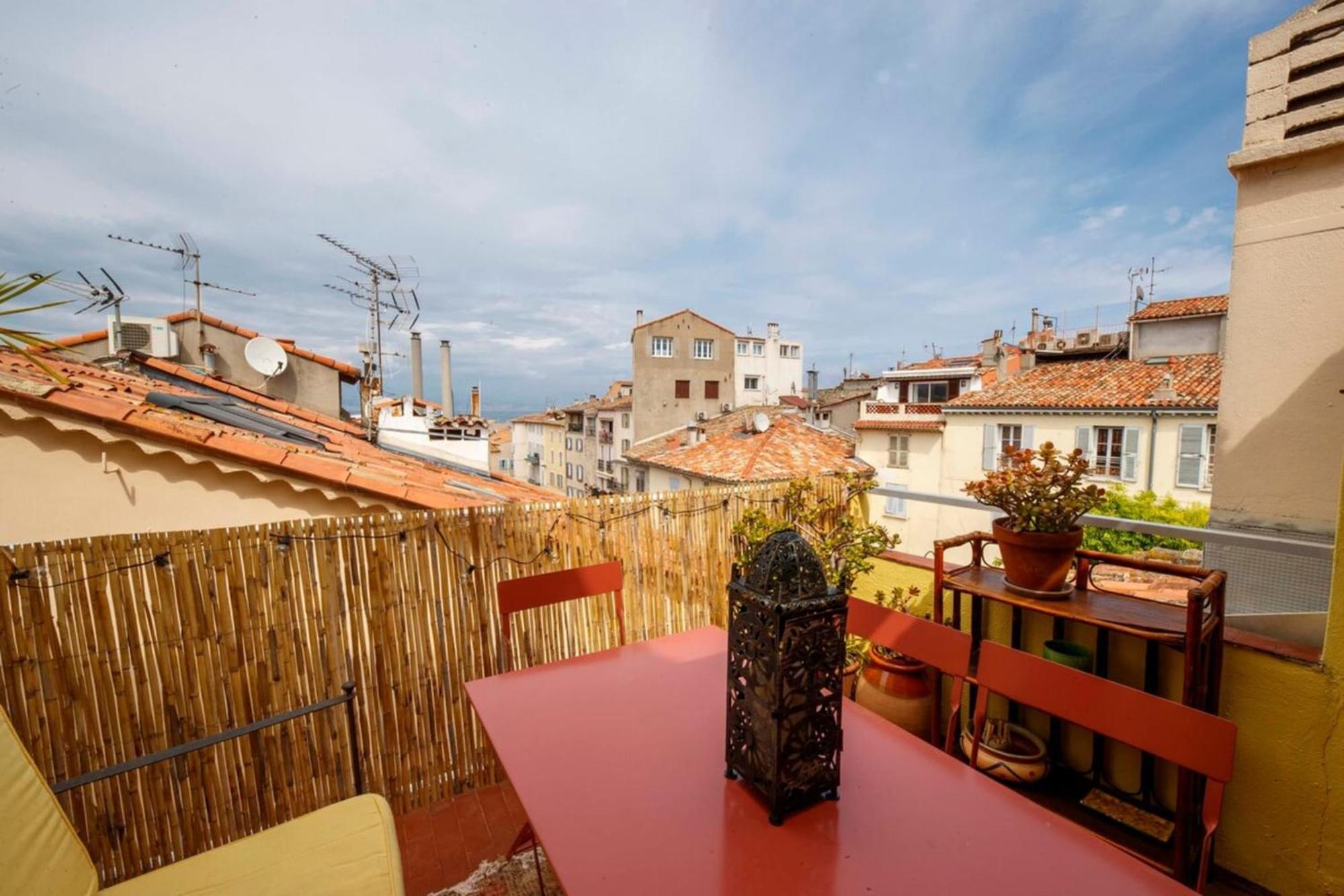 06M - Old Antibes Beautiful Duplex Terrace With Sea View Apartment Luaran gambar