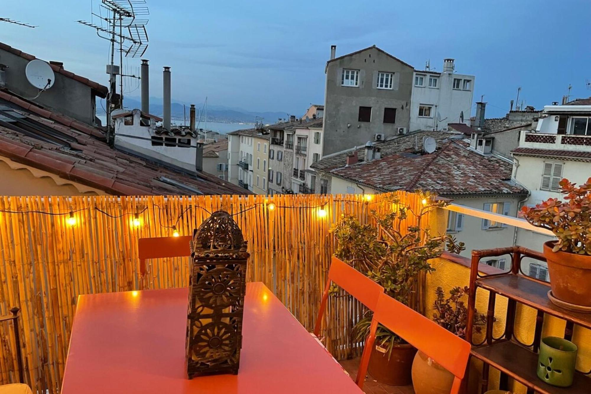 06M - Old Antibes Beautiful Duplex Terrace With Sea View Apartment Luaran gambar
