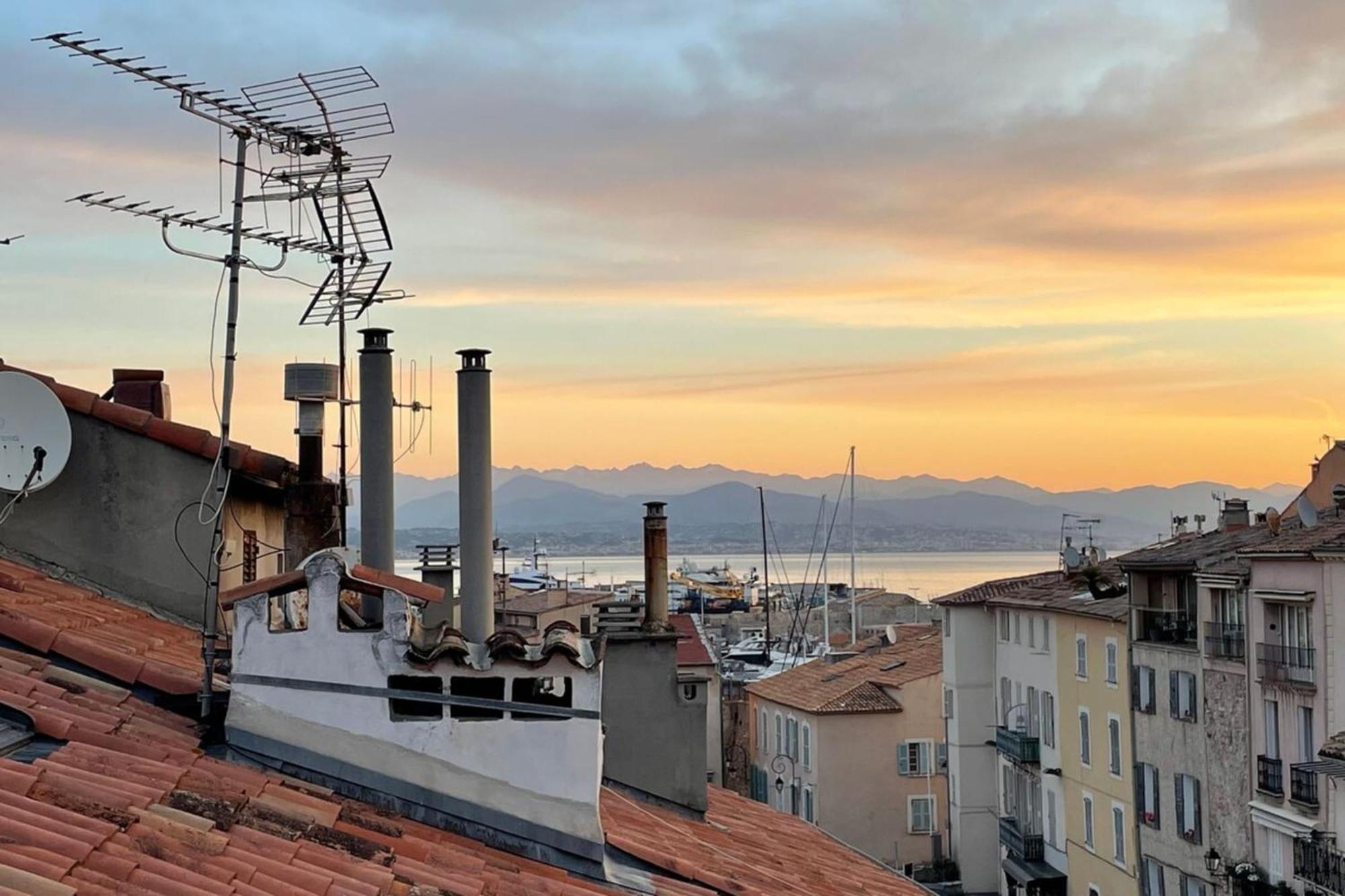 06M - Old Antibes Beautiful Duplex Terrace With Sea View Apartment Luaran gambar